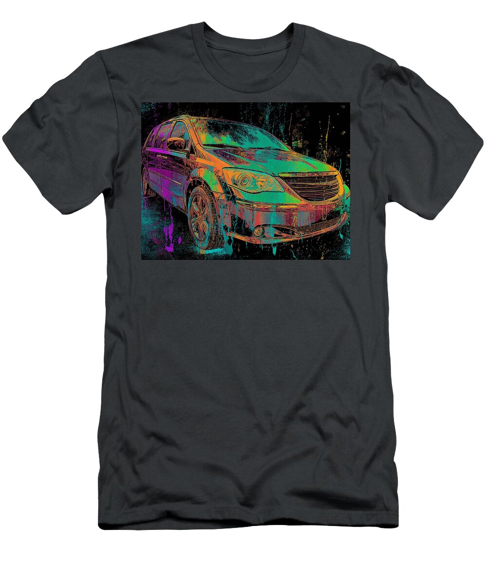 Modern Vehicle Chrysler Pacifica 2006 Wagon Colorful Car Vibrant Colorful Car Art Hollie Love T-Shirt