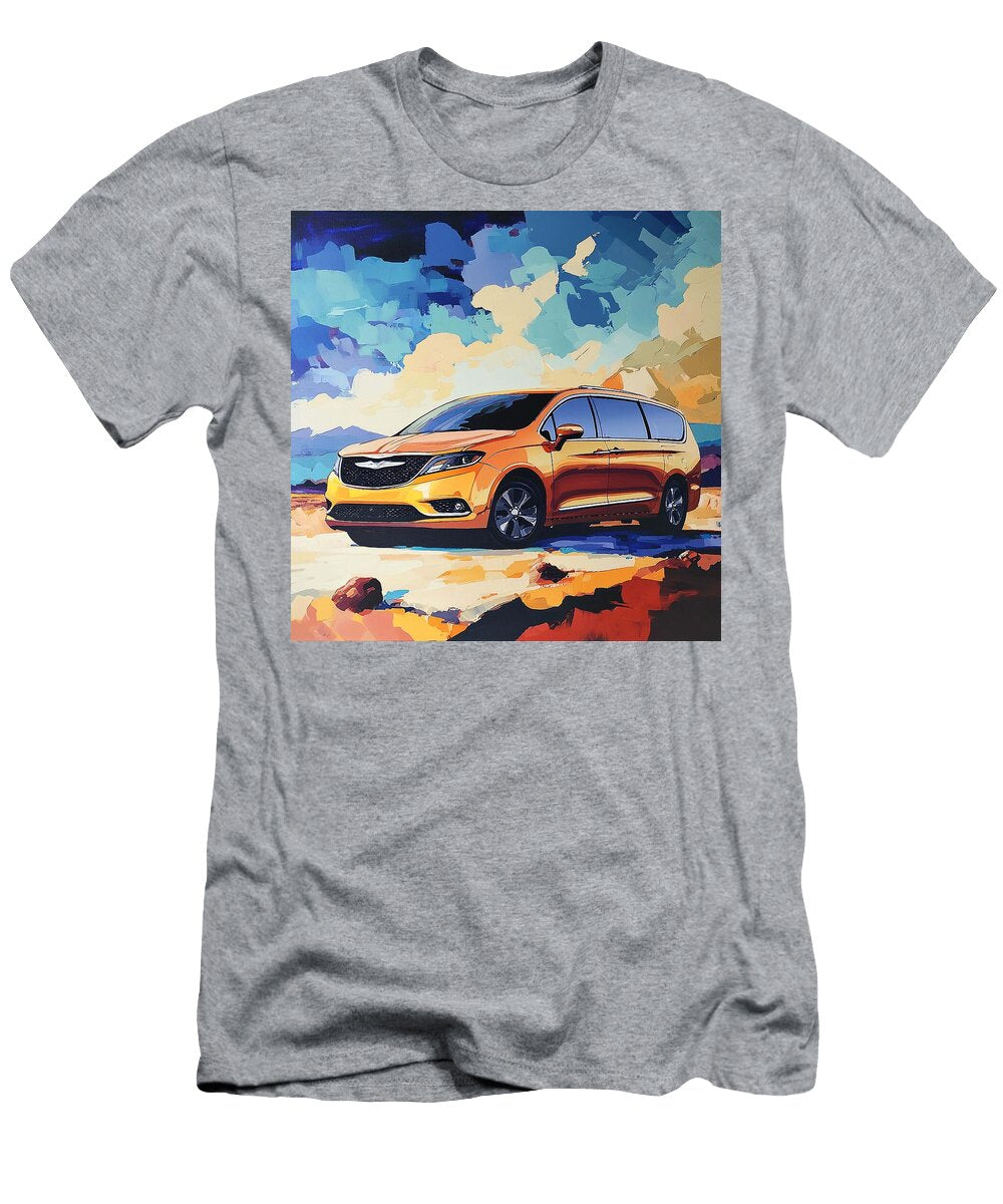 Modern Vehicle Colorful Car Chrysler Pacifica 2016 USA Minivan Muscle Car Art Abstract Landscape Grayson Sheppard T-Shirt