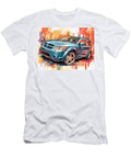 Modern Vehicle Dodge Caliber 2007 Hatchback Colorful Car Vibrant Blue Suv Art Hollie Love T-Shirt