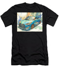 Modern Vehicle Hyundai Veloster 2013 Hatchback Colorful Car Vibrant Blue Sporty Car Art Hollie Love T-Shirt