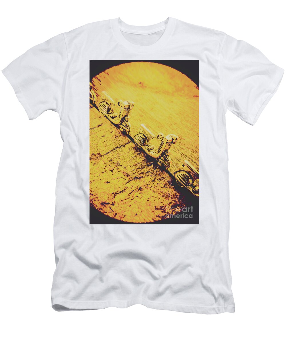 Moped Parking Lot Jorgo Photography Wall Art Gallery T-Shirt