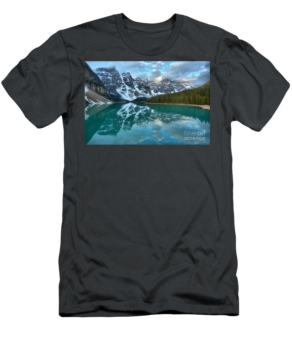 Moraine Lake Spring 2018 Sunrise Adam Jewell T-Shirt