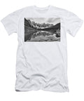 Moraine Lake Spring 2018 Sunset Black and White Adam Jewell T-Shirt
