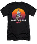 Motocross Girl Motorcycle Biker Bike Moon T-Shirt