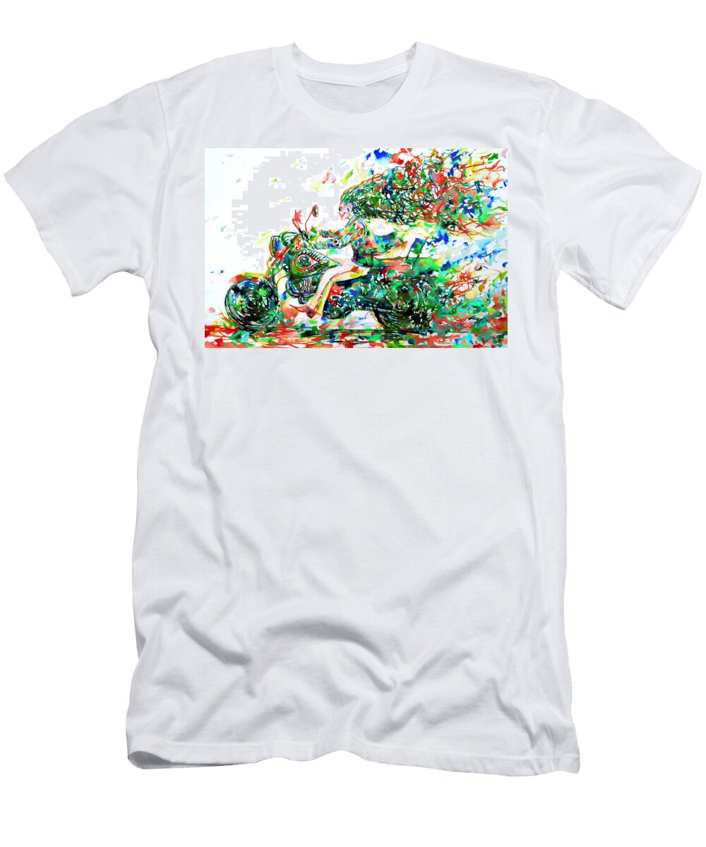 Motor Demon Running Fast Fabrizio Cassetta T-Shirt