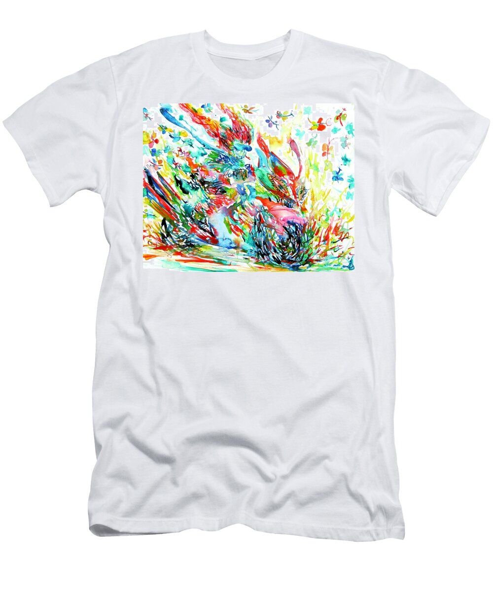 Motor Demon with Butterflies Fabrizio Cassetta T-Shirt