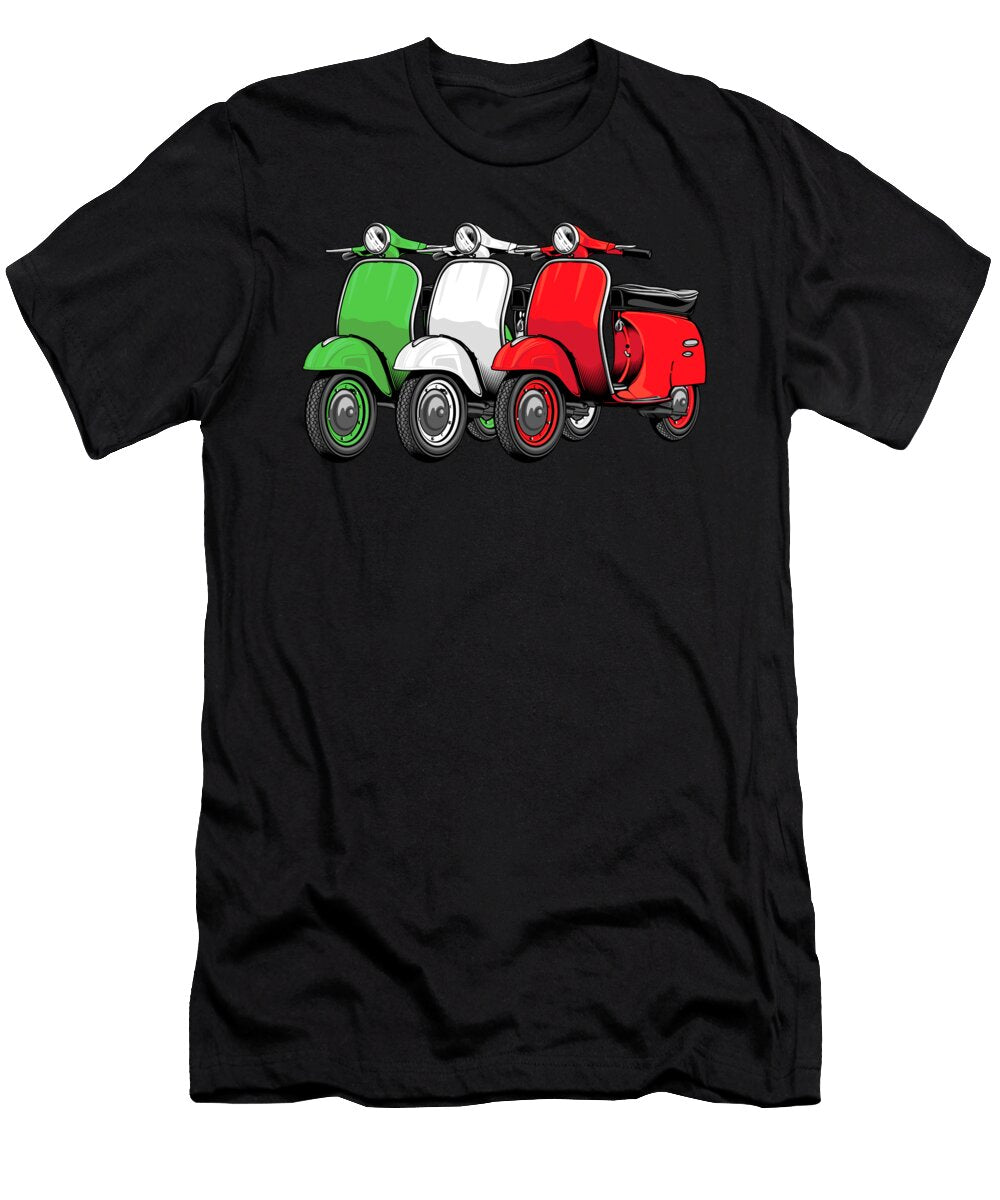 Motorbike Moped Scooter Bike Crazy Squirrel T-Shirt