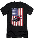 Motorcycle Racing US Flag Noirty Designs T-Shirt