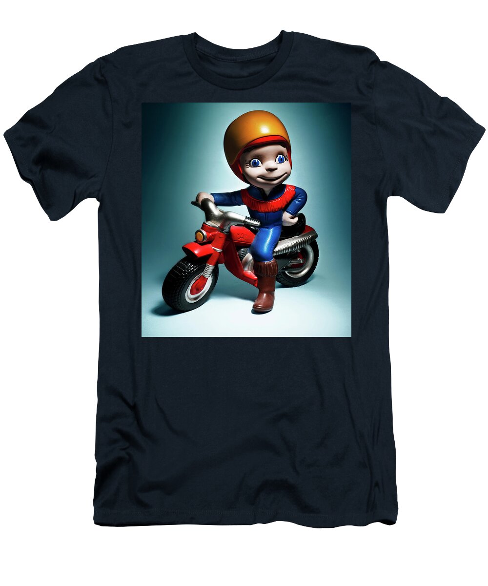 Motorcycle Rider Wearing Helmet Csa Images T-Shirt