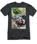 Motorcycles Lined Up in Urban Area Masha Batkova T-Shirt