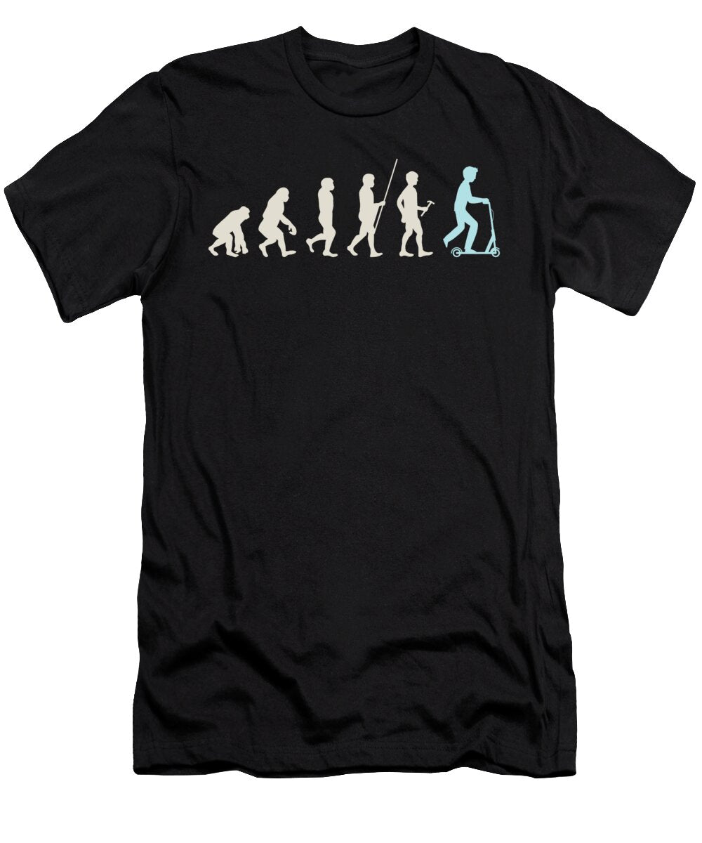 Motorscooter Motorcycle Mechanic Locomotives Evolution of Scooter Gift Thomas Larch T-Shirt