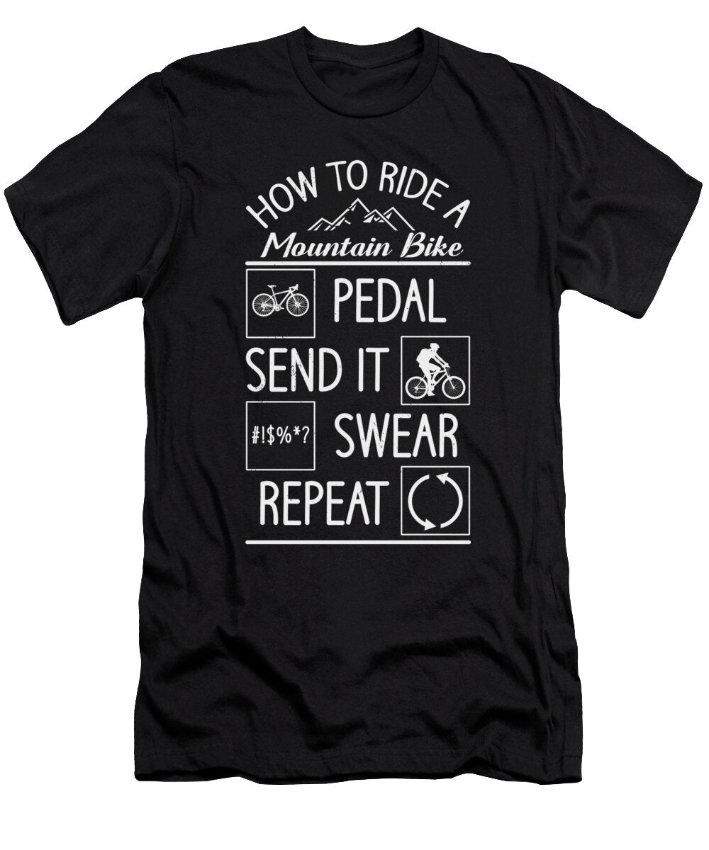 Mountain Bike Biker Cyclist Bicycle Biking Toms Store T-Shirt