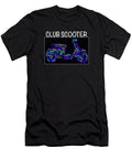 Multi Coloured Club Scooter Logo Design Douglas Brown T-Shirt
