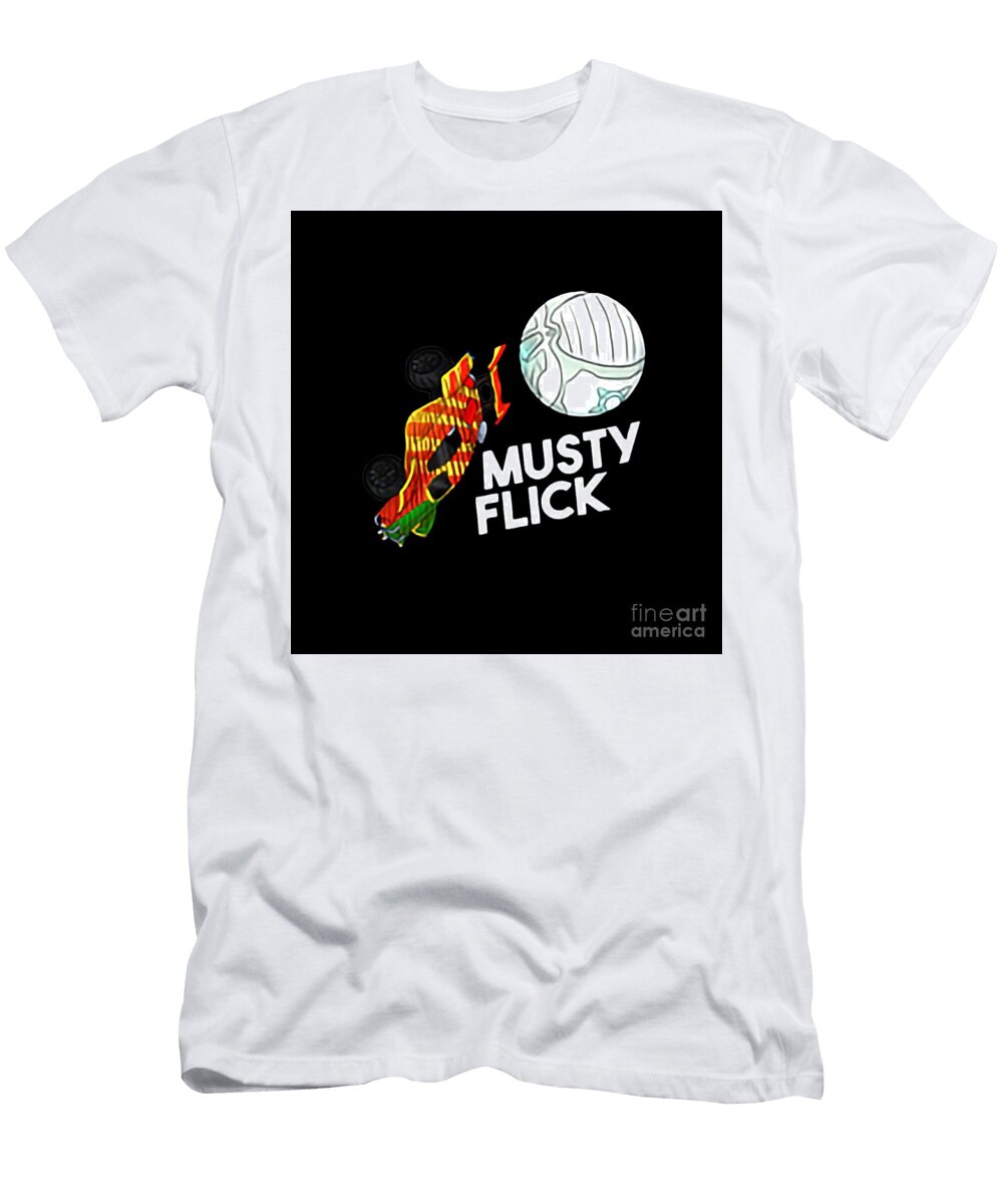 Musty Flick Red and Orange Car Best Gift Idea Dan Stephanie T-Shirt