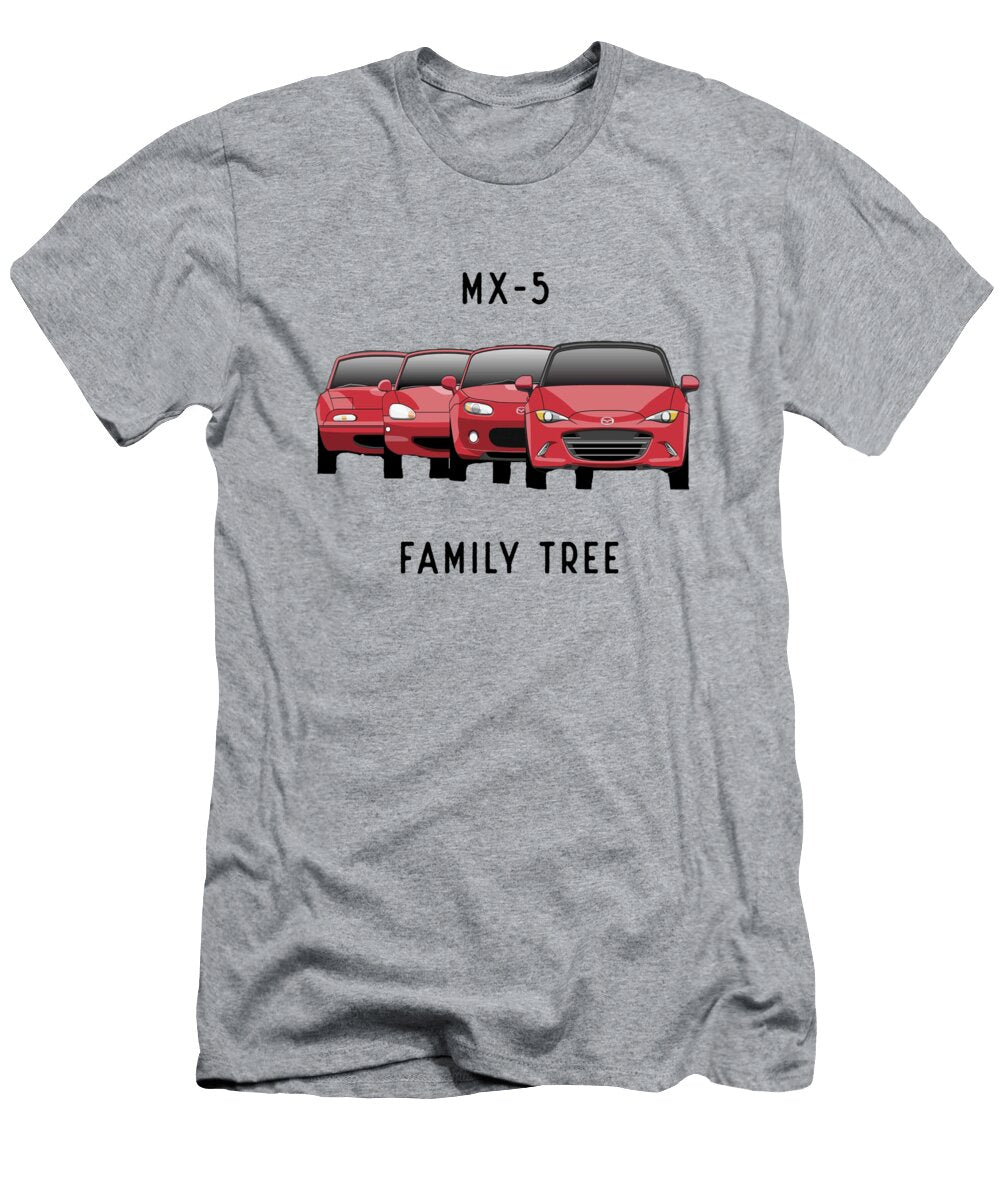 Mx 5 Family Tree Alberto Waizel T-Shirt