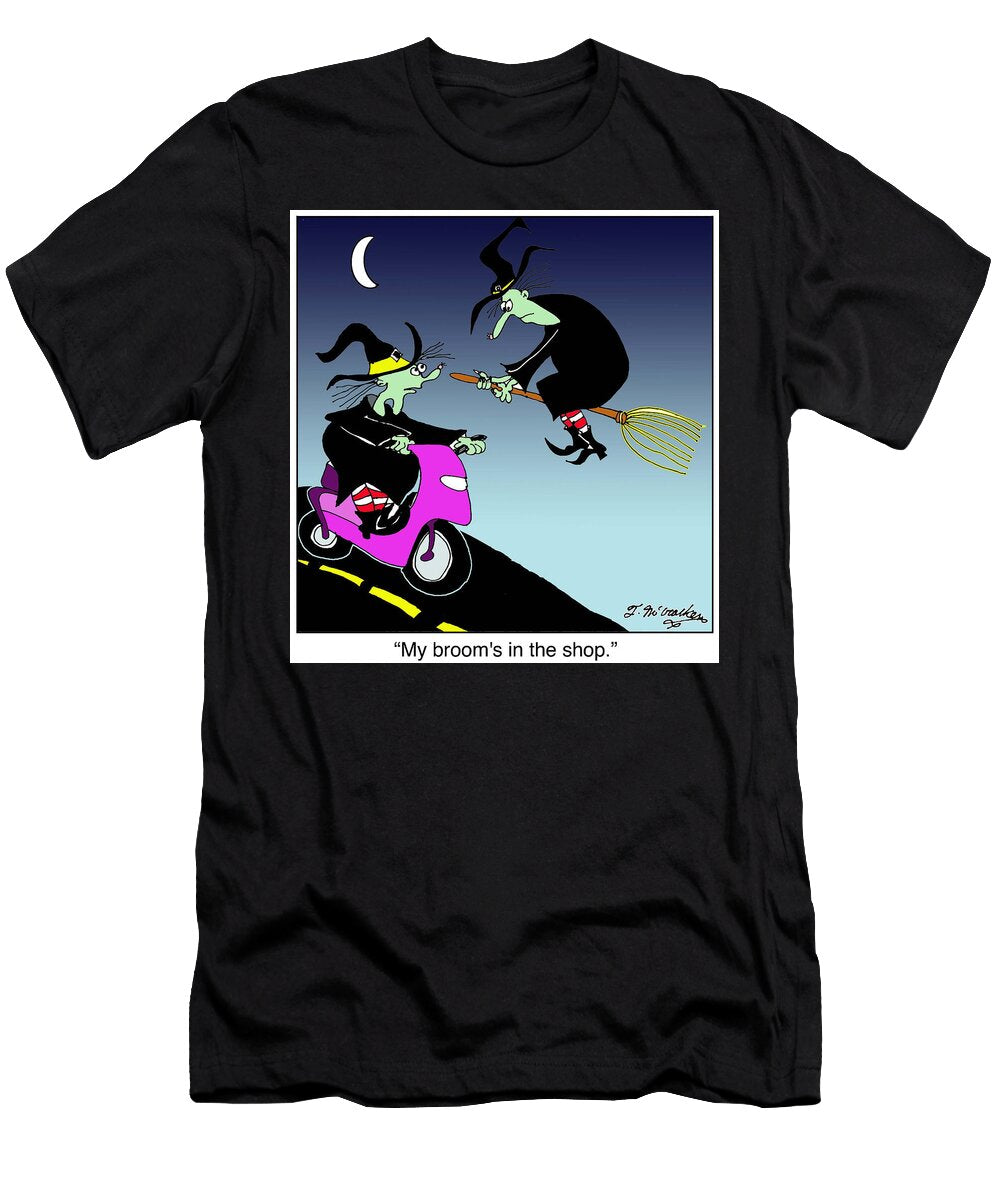 My Brooms in the Shop Theresa Mccracken T-Shirt