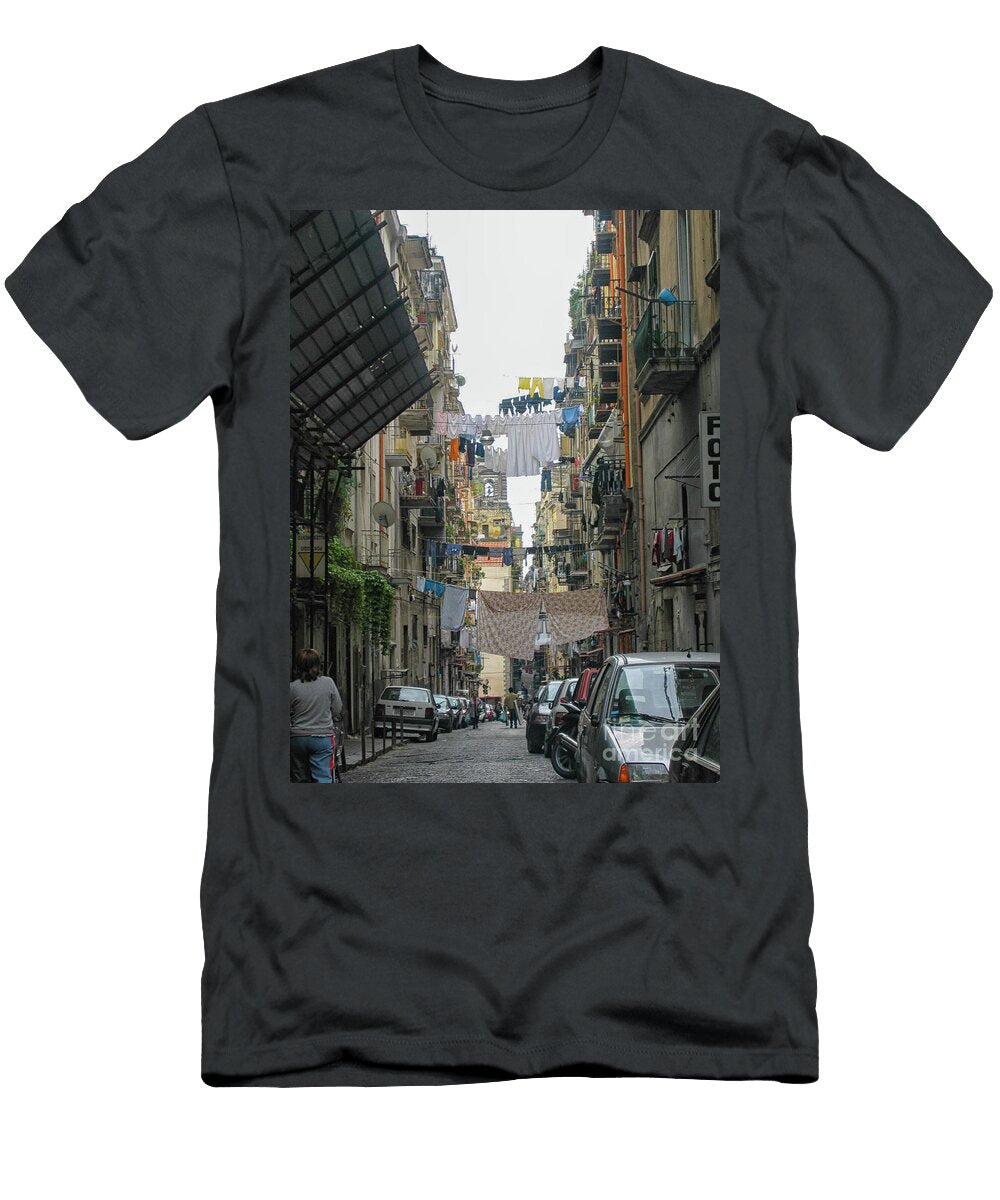 Narrow Street in the Historical Centre Naples in Italy Patricia Hofmeester T-Shirt
