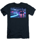 Neon Futuristic Sports Car R34 Futuristic Car Neon Lights Sports Car Clint Mclaughlin T-Shirt