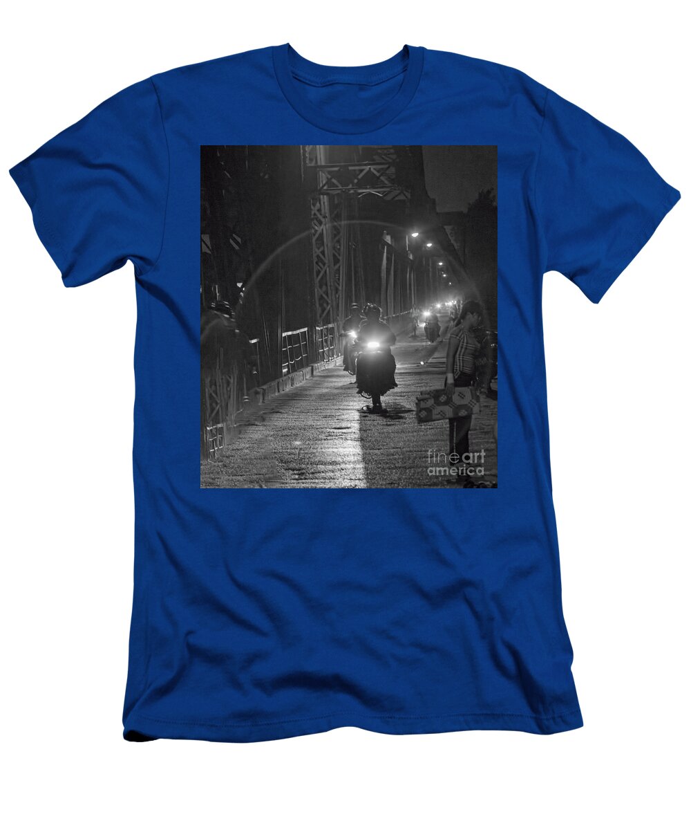 Nights Long Bien Bridge Bw Chuck Kuhn T-Shirt