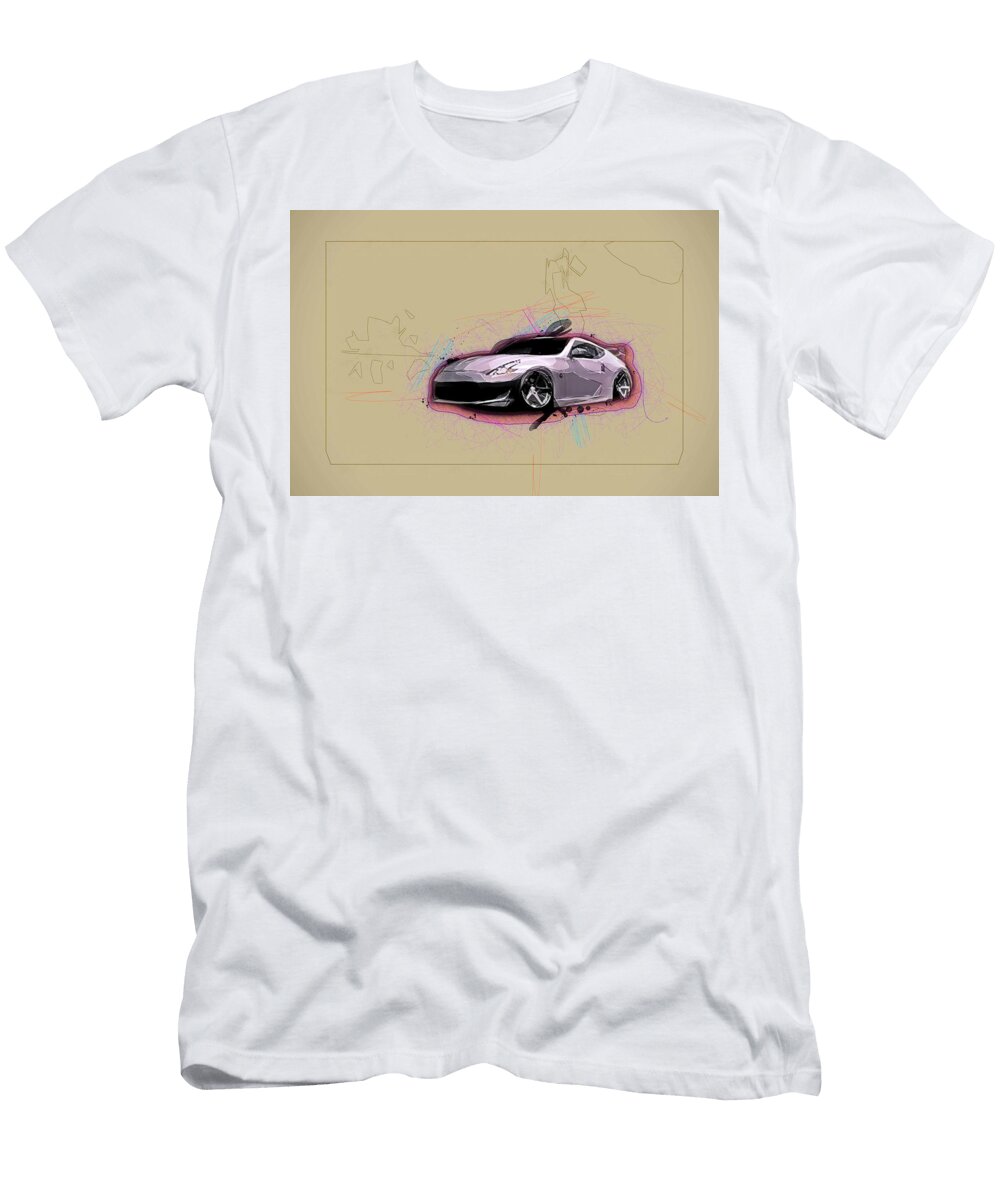 Nissan 370z Sports Coupe Lowrider Japanese Cars Ola Kunde T-Shirt