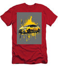 Nissan Evolution Nissan Leaf Electric Hatchback Yellow Electric Sports Car Art Cortez Schinner T-Shirt
