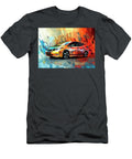 Nissan Leaf 2010 Japan Electric Hatchback Vibrant Abstract Electric Car Pollard Halle T-Shirt