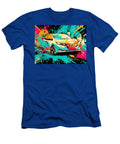 Nissan Leaf 2022 Electric Hatchback Colorful Art Electric Vehicle Vibrant Electric Car Art Hollie Love T-Shirt