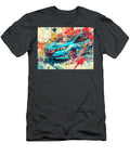Nissan Leaf 2022 Electric Hatchback Electric Vehicle Abstract Art Electric Car Abstract Painting Hollie Love T-Shirt