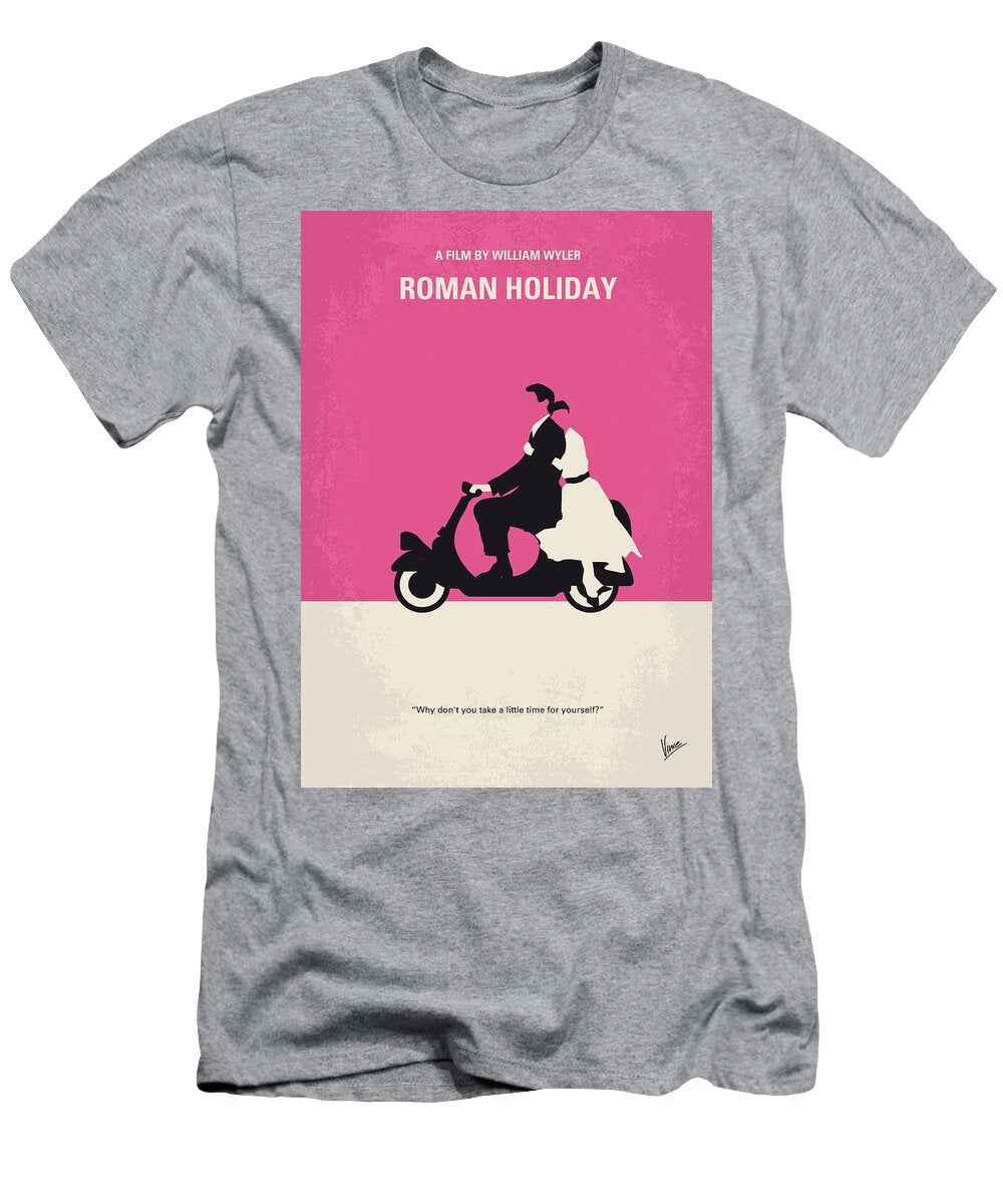 No205 My Roman Holiday Minimal Movie Poster Chungkong Art T-Shirt