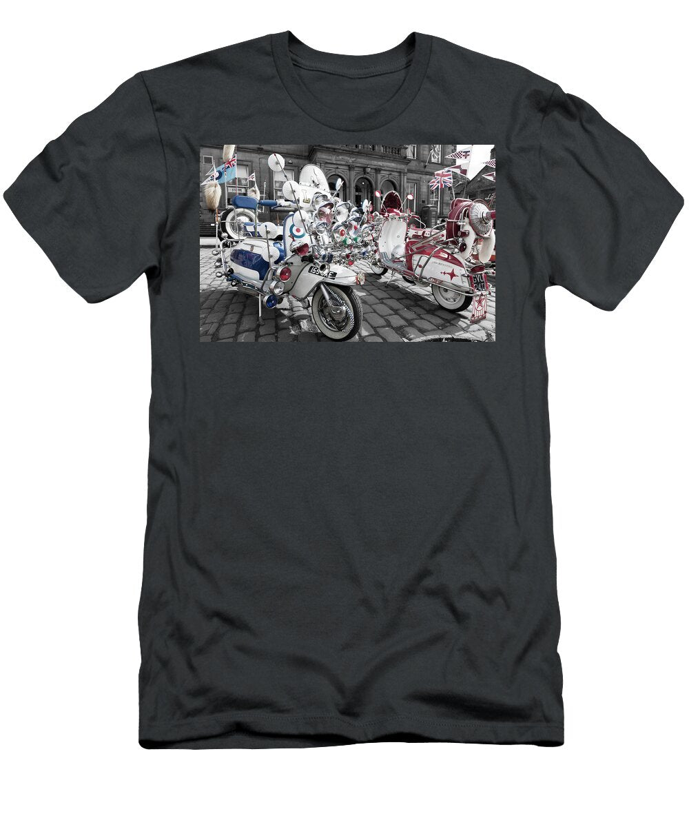 Northern Soul Scooter Scene Colour Popped Paul Thompson T-Shirt