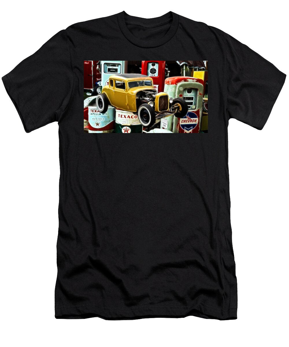 Old Fords and Gas Pumps Steve Mckinzie T-Shirt