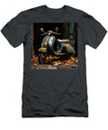 Old Vespa Italian Scooter N014 Edit Voros T-Shirt