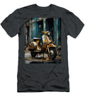 Old Vespa Italian Scooter N021 Edit Voros T-Shirt