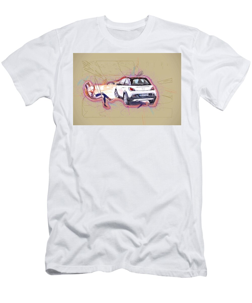 Opel Adam Rocks 2017 Compact Hatchback German Cars Ola Kunde T-Shirt