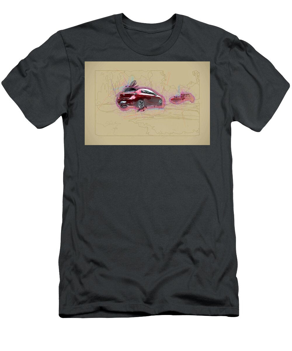 Opel Corsa 2020 Exterior Compact Hatchback Red Evolution German Cars Ola Kunde T-Shirt