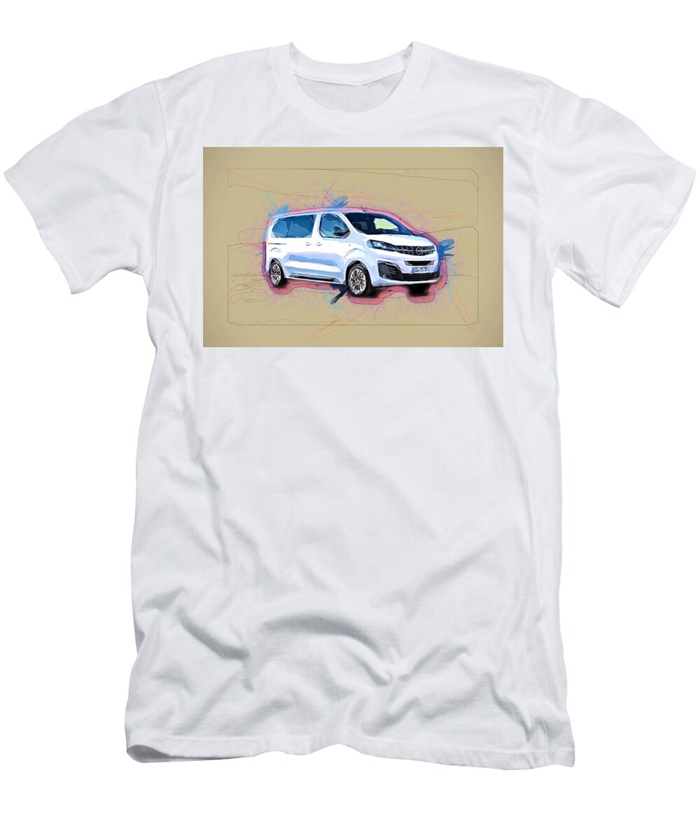 Opel Zafira Life Medium 2020 Exterior Minivan German Cars Ola Kunde T-Shirt