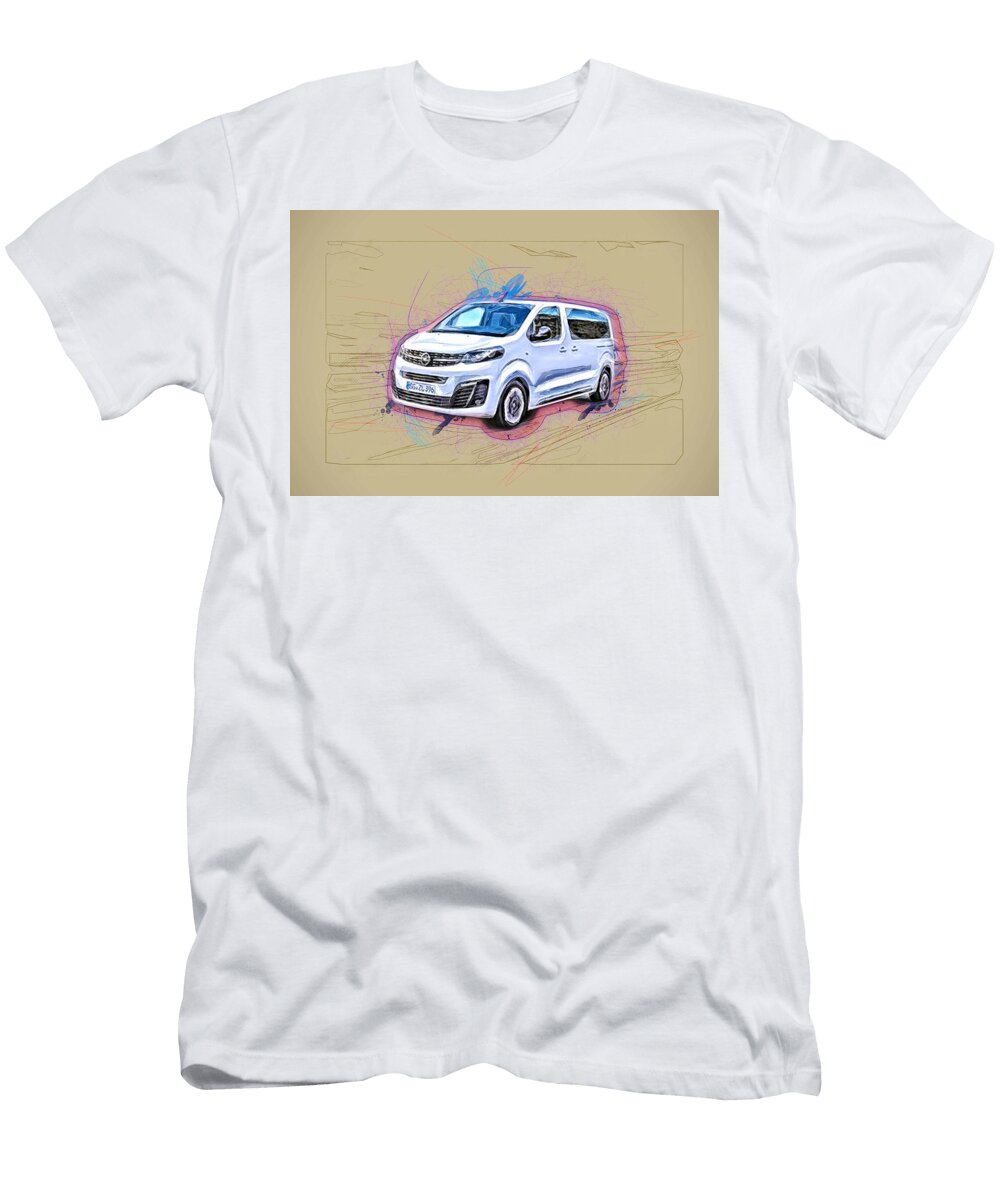 Opel Zafira Life Road 2019 Cars Minivans German New Ola Kunde T-Shirt