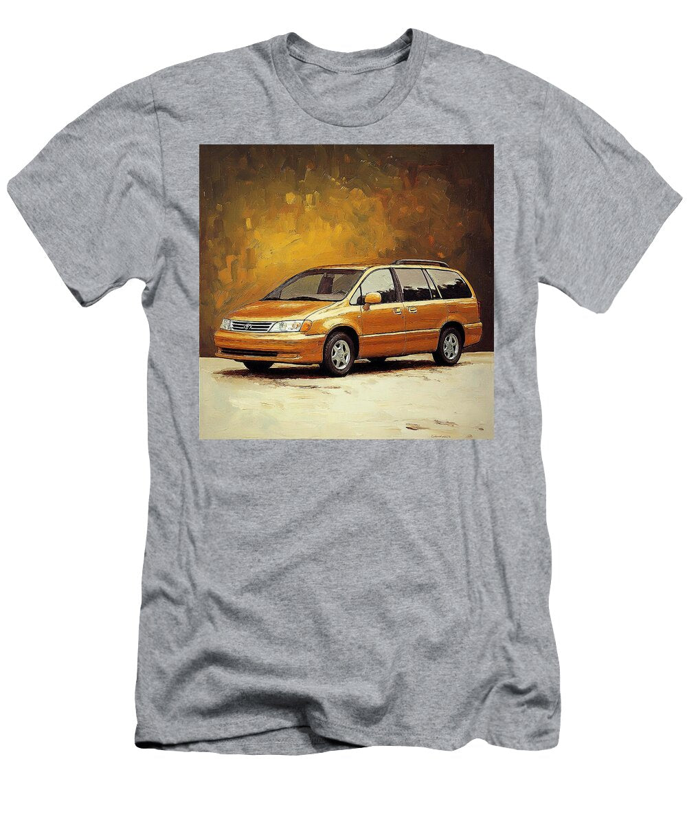 Orange Minivan in Warm Tones Golden Car Classic Transportation Toyota Sienna 1997 Japan Minivan Musc Grayson Sheppard T-Shirt