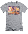 Orange Van with Cosmic Background Saturn Relay 2005 Minivan Space Vehicle Cosmic Landscape Space Jou Hollie Love T-Shirt