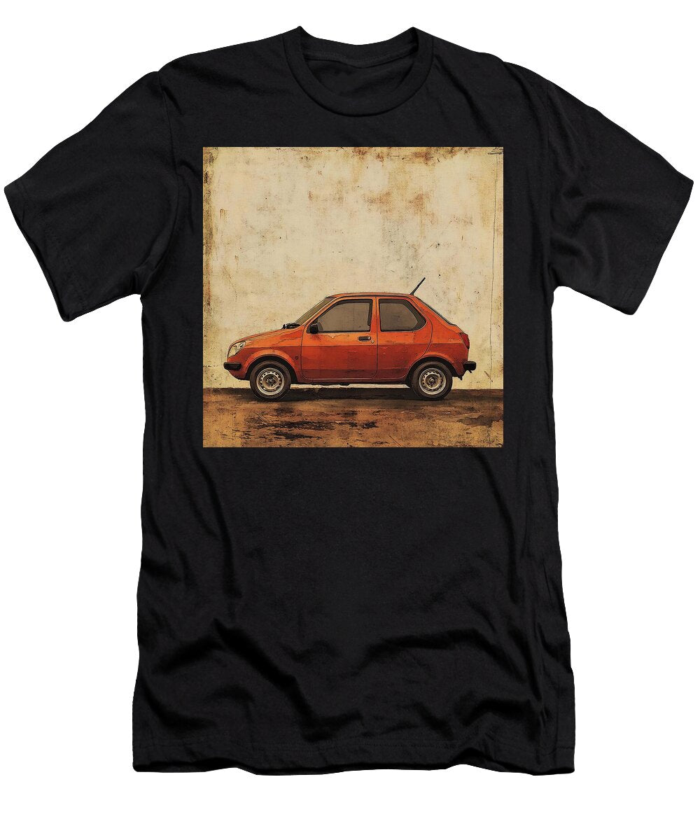 Orange Vehicle Mitsubishi Mirage 2012 Japan Hatchback Jdm Car Vintage Car Retro Design Grayson Sheppard T-Shirt