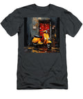 Orange Vespa Italian Scooter N013 Edit Voros T-Shirt