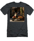 Orange Vespa Italian Scooter N016 Edit Voros T-Shirt