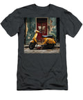 Orange Vespa Italian Scooter N018 Edit Voros T-Shirt