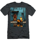 Orange Vespa Italian Scooter N027 Edit Voros T-Shirt