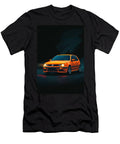 Orange Volkswagen Hatchback Carstoon Concept T-Shirt