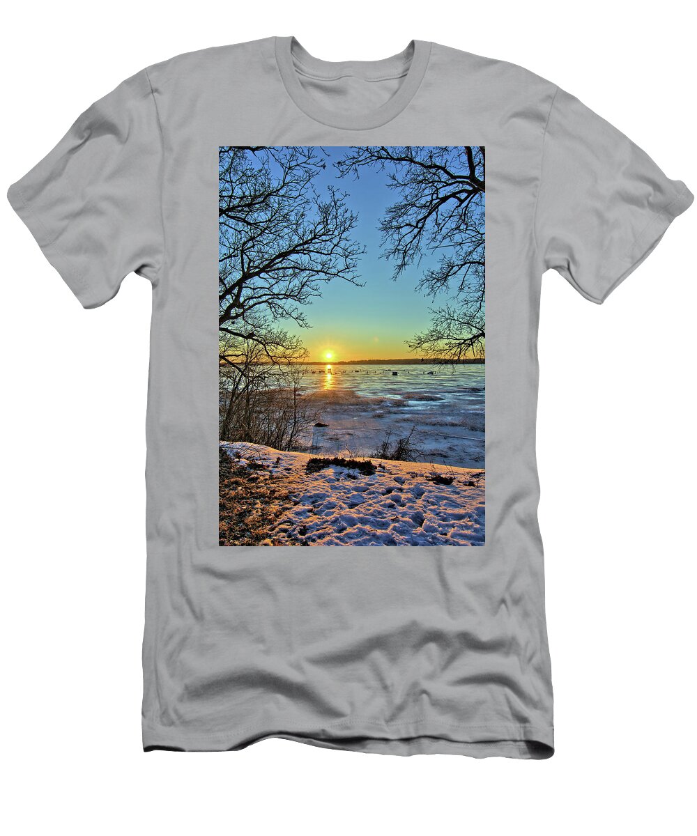 Out on Clear Lake 2 Bonfire Photography T-Shirt