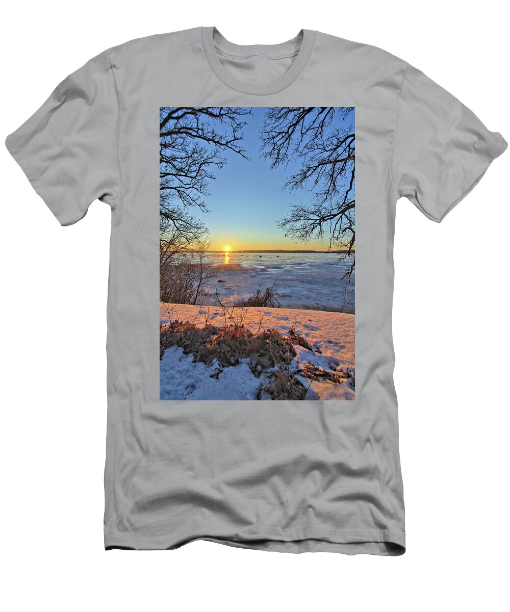 Out on Clear Lake Bonfire Photography T-Shirt