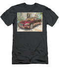Outdoor Scene Jaguar Xj 2010 Sedan Luxury Car Crimson Jaguar in a Garden Setting Hollie Love T-Shirt