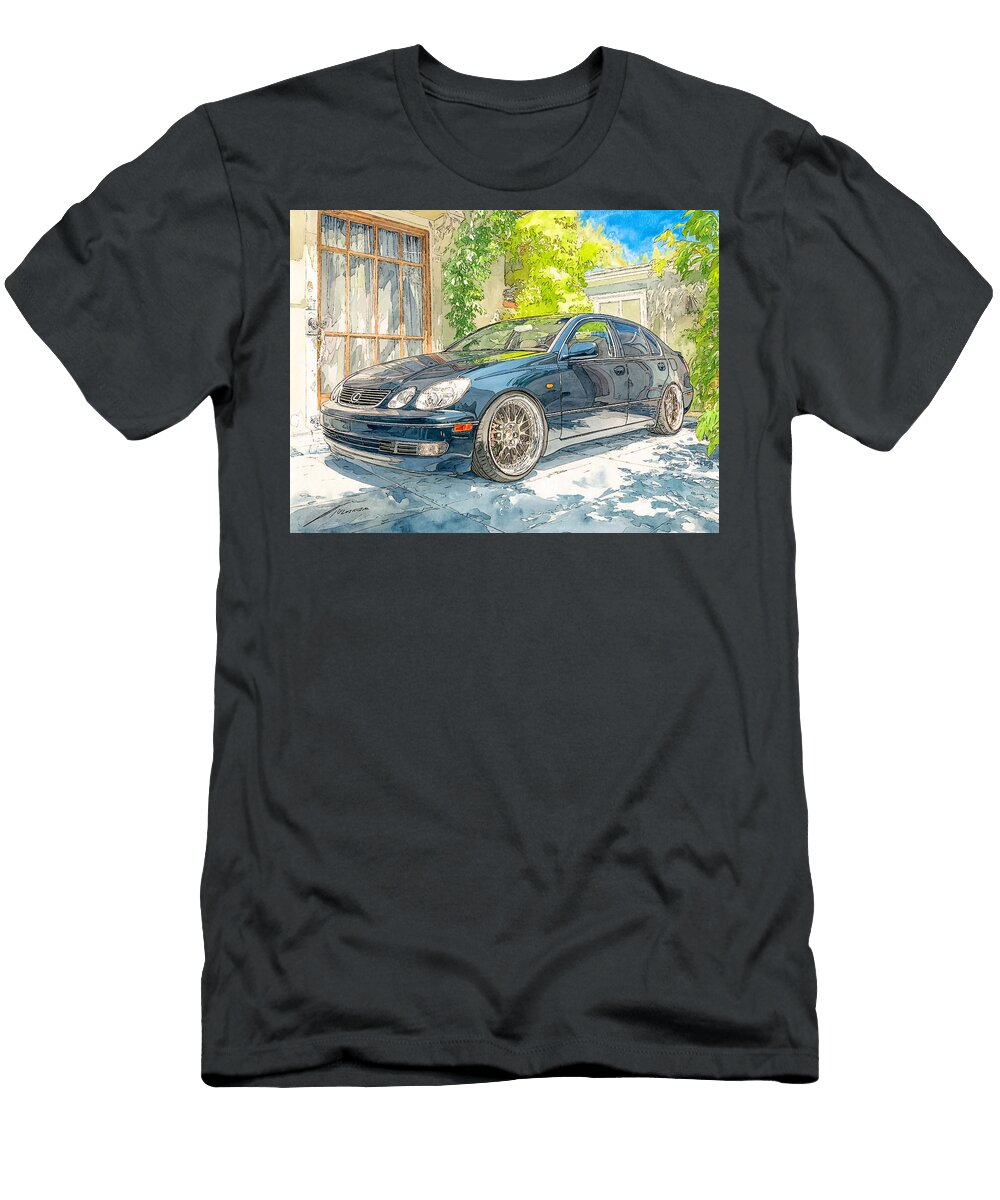 Outdoor Scene Lexus Gs 300 2006 Sedan Luxury Car Parked Luxury Car Hollie Love T-Shirt