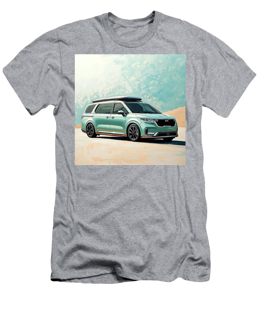 Outdoor Vehicle Kia Carnival 2021 South Korea Minivan Muscle Car Art Adventure Car Modern Vehicle De Grayson Sheppard T-Shirt